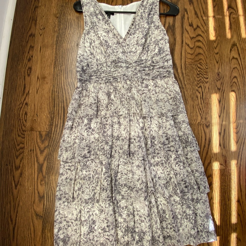 Gray patterned dress